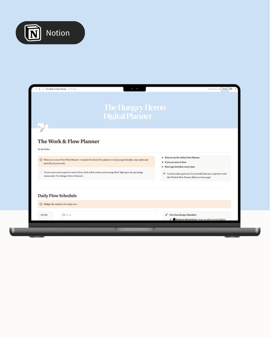 The Digital Flow Planner: Effortless Momentum and Weekly Progress (Notion Template)