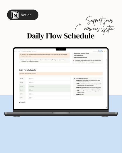 The Digital Flow Planner: Effortless Momentum and Weekly Progress (Notion Template)